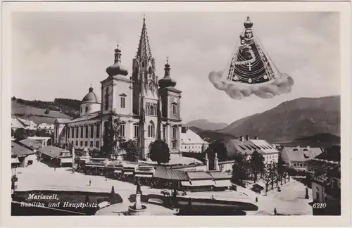 Mariazell Basilika und Hauptplatz