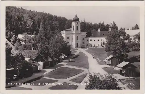 Gutenstein Wallfahrtskirche Mariahilfberg Ansichtskarte 1965