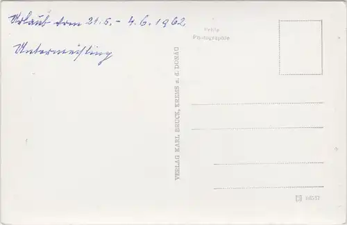 Ansichtskarte Weinzierl am Walde Burg Hartenstein 1962