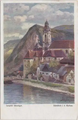 Dürnstein Stift: Künstlerkarte von Leopold Schweiger