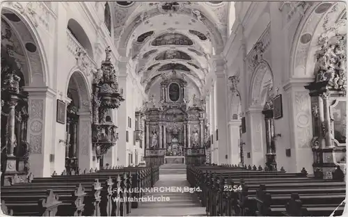 Frauenkirchen Wallfahrtskirche Fotokarte Innen Neusiedl am See Burgenland 1965
