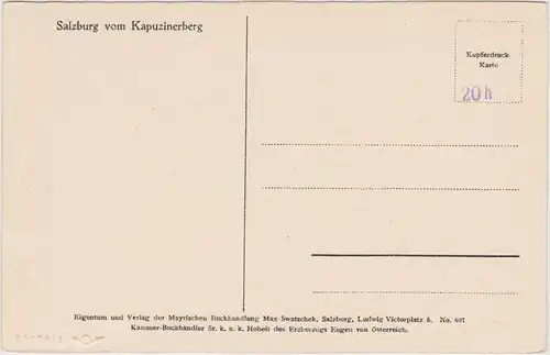 Salzburg Salzburg vom Kapuzinerberg