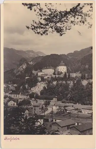Ansichtskarte Kufstein Totale mit Bahnhof 1935 
