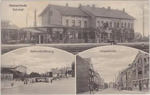 Holzwickede 3 Bild: Bahnhof, Unterführung und Kaiserstraße