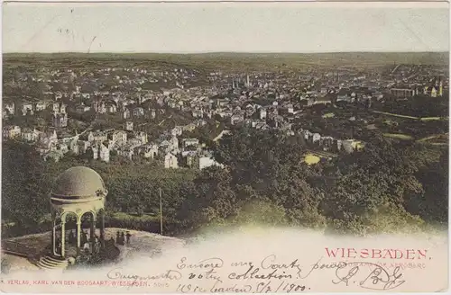 Wiesbaden Blick vom Neroberg auf die Stadt