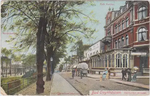 Bad Oeynhausen Herforder Strasse, Nordbahnhof und Cafe Pavillion