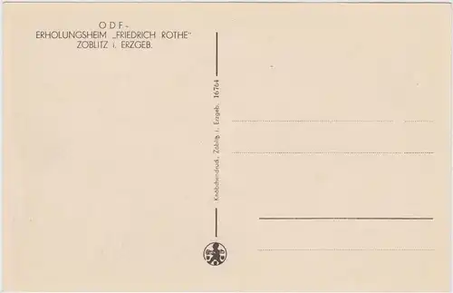 Zöblitz ODF - Erholungsheim "Friedrich Rothe" 