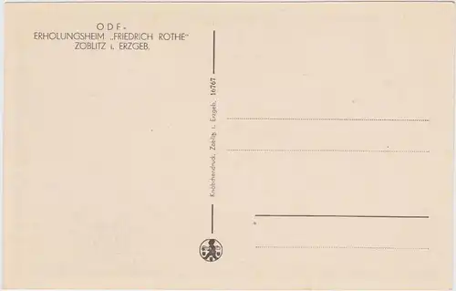 Zöblitz ODF - Erholungsheim "Friedrich Rothe" - Innen