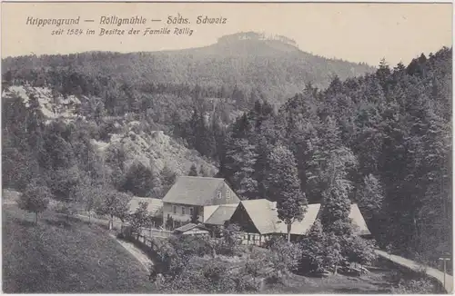 Krippen-Bad Schandau  Rölligmühle Krippengrund