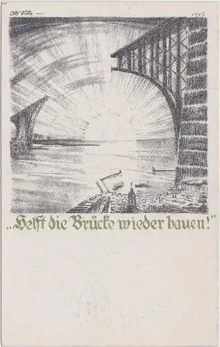  Rückwanderer Hilfe - 1923 - Helft die Brücke bauen