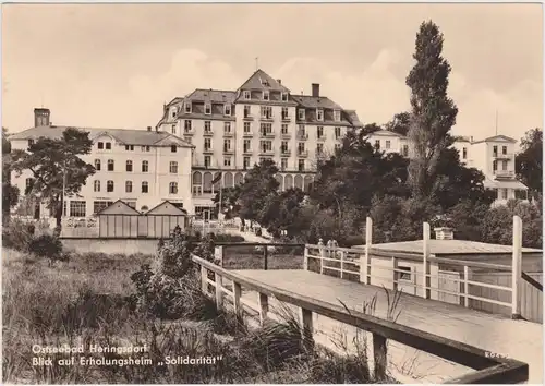 Heringsdorf Usedom Blick auf  FDGB-Erholungsheim "Solidarität" 1961