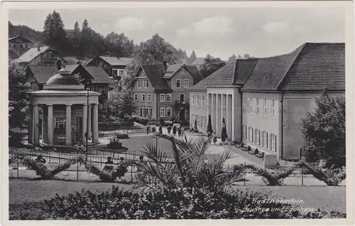 Ansichtskarte Bad Liebenstein Brunnen und Badehaus 1939 