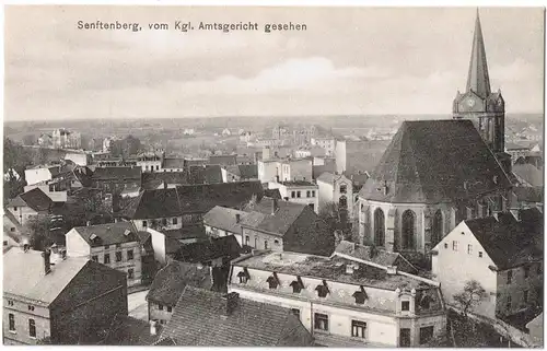 Senftenberg (Niederlausitz) vom Kgl. Amtsgericht gesehen