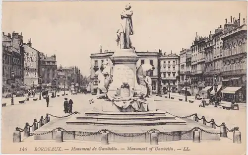 Bordeaux Platz und Monument de Gambetta
