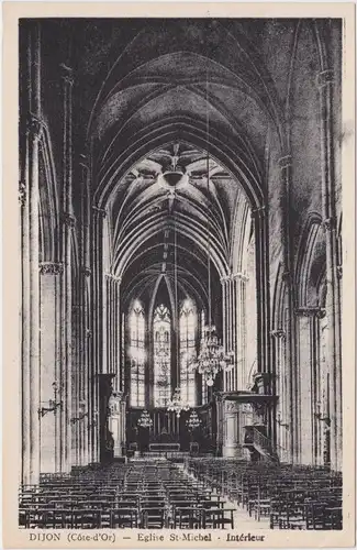 Dijon (Dision) Eglise St-Michel - Intérieur Côte-d’Or  CPA 1930