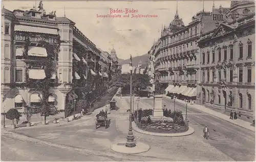 Baden-Baden Leopoldplatz und Sophienstraße