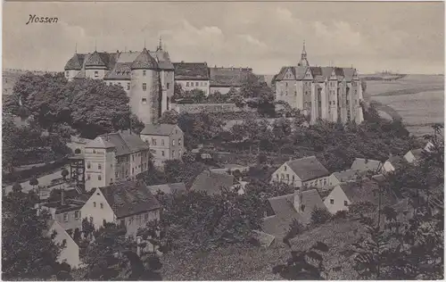 Nossen Blick auf die Stadt