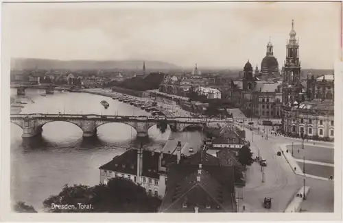 Innere Altstadt-Dresden Schloß, Elbe - Blick nach Johannstadt