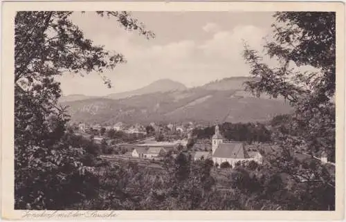 Ansichtskarte Jonsdorf Blick auf die Stadt 1928 