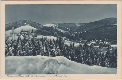 Bärenfels-Altenberg (Erzgebirge) Blick auf die Stadt im Winter