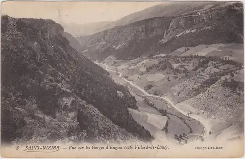 Villard-de-Lans Saint-Nizier - Vue sur les Gorges d'Engins  Isère1928