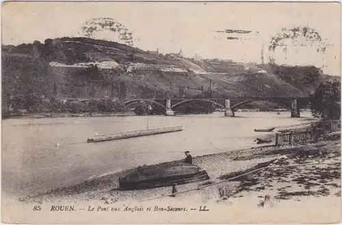 Rouen Le Pont aux Anglais et Bon-Saconrs  Seine-Maritime 1913