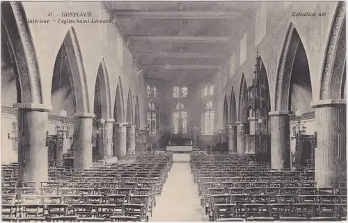 Honfleur Interieur - l´eglise Saint Leonard