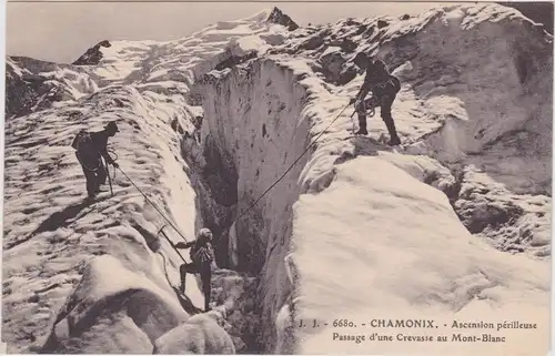 Chamonix Bergsteiger auf dem Mont Blanc