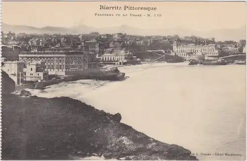 Biarritz Panorama vue du Phare
