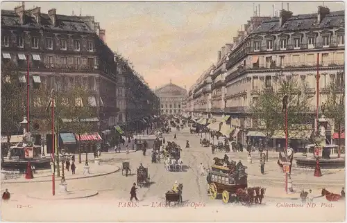 Paris Avenue de l´Opera - belebt