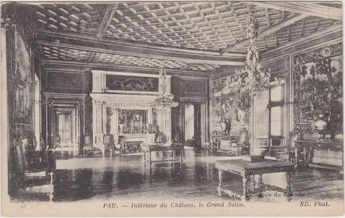 Pau (Pyrénées-Atlantiques) Interieur du Chateau, Grand Salon