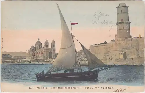 Marseille Cathedrale Sainte Marie - Tour du Fort Saint Jean