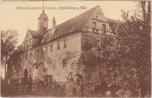 Mühlberg/Elbe Partie am Schloss