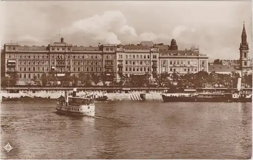 Ansichtskarte Magyar Budapest Bristol és Cariton szállok 1928