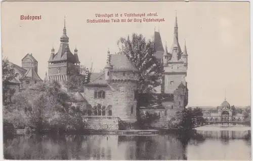 Budapest Stadtwäldchenteich mit Burg