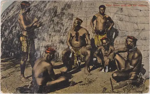  Natal Native chief and his mobihan