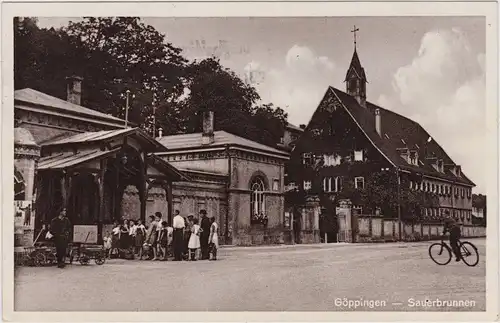 Göppingen Strassenpartie am Sauerbrunnen