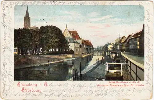 Straßburg Altes Kaufhaus und Kanal