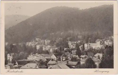 Friedrichroda Blick auf die Stadt