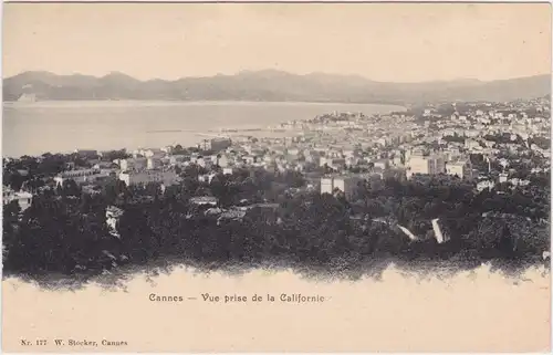 Cannes Vue prise de la Californrie   Alpes-Maritimes CPA1900