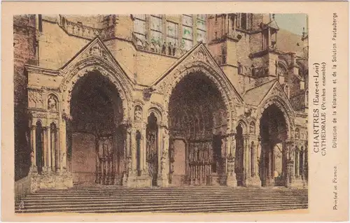 Chartres Kathedrale von Chartres EIngang 1920