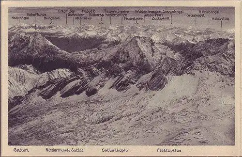 Grainau Zugspitzpanorama Leporello 10 AKs