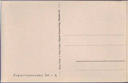 Grainau Zugspitzpanorama Leporello 10 AKs