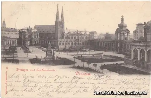 Innere Altstadt-Dresden Zwinger und Sophienkirche