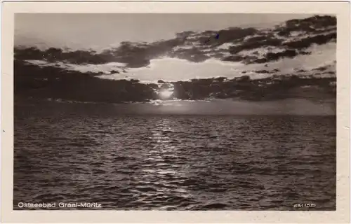 Ansichtskarte Graal-Müritz Blick auf die Ostsee 1955