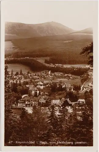 Krummhübel Blick auf die Stadt