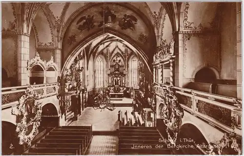 Schleiz Inneres der Bergkirche