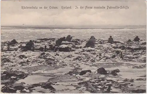 -Kurland- Soldaten an der Küste von Kurland 