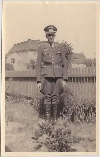 Ansichtskarte  Soldat 2. WK Portrait im Freien Wehrmacht  1940