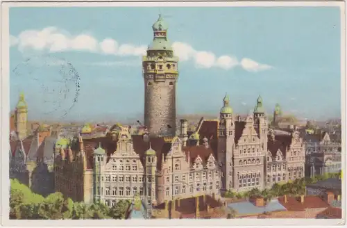 Leipzig Blick auf das Neue Rathaus 1960
